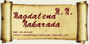 Magdalena Nakarada vizit kartica